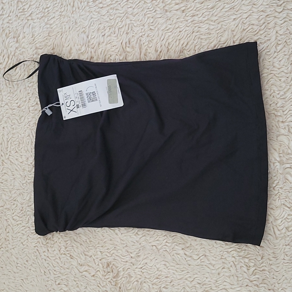 Bershka womens x-small black tube top